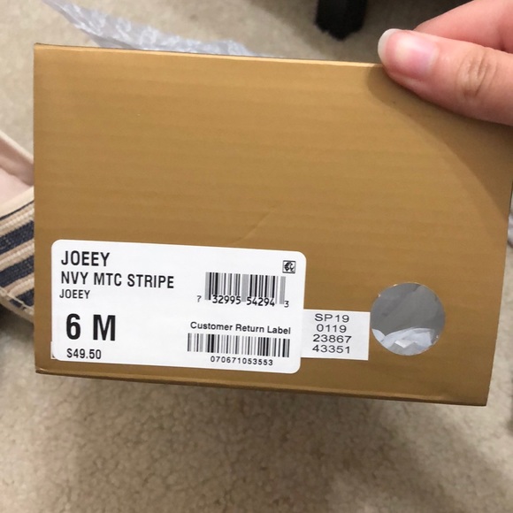 Flat Espadrilles with white/blue stripes - Picture 9 of 9